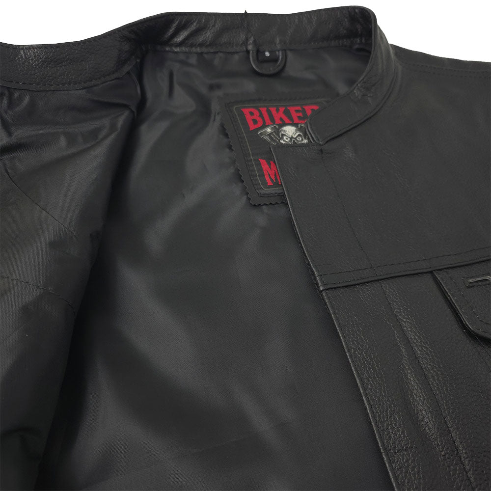 Most Affordable Club Vest with Gun Pockets and Single Back Panel - Brotherhood Vest