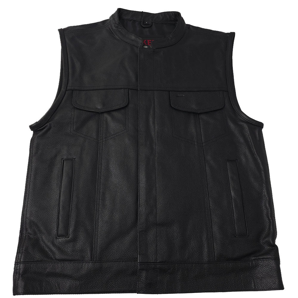 Most Affordable Club Vest with Gun Pockets and Single Back Panel - Brotherhood Vest