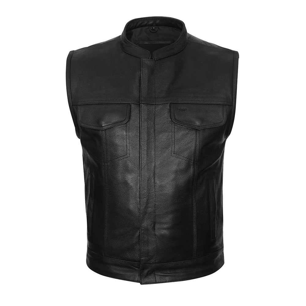Most Affordable Club Vest with Gun Pockets and Single Back Panel - Brotherhood Vest