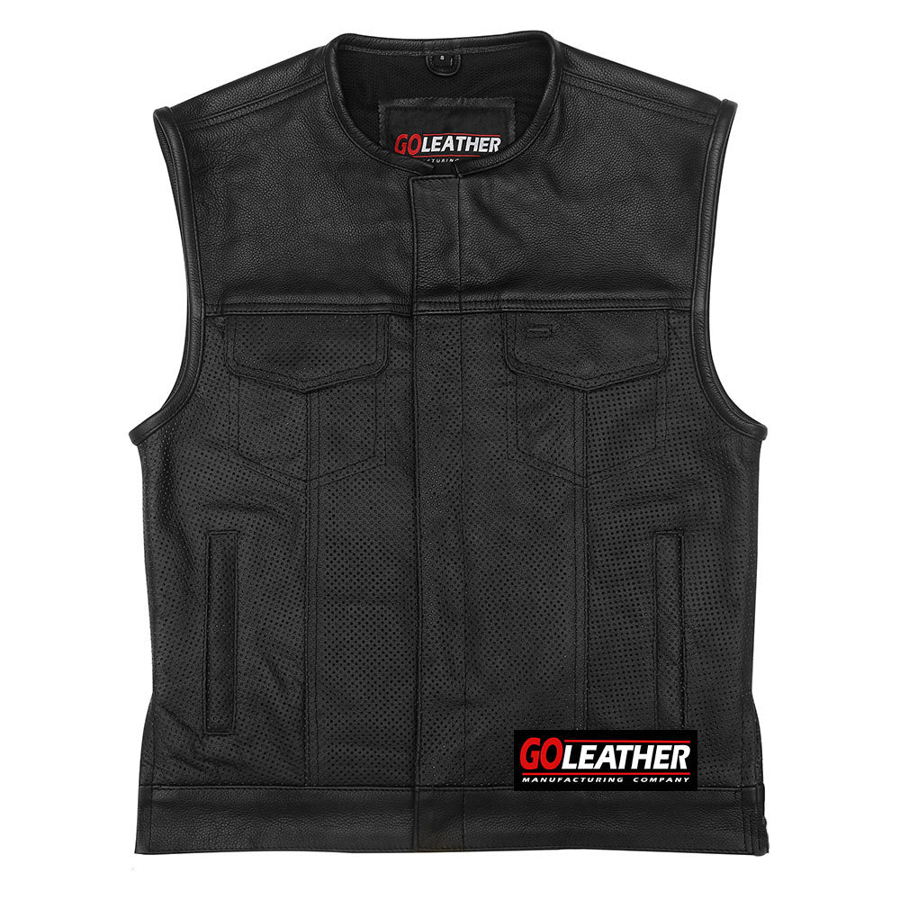 Vortex - Perforated Leather Club Vest