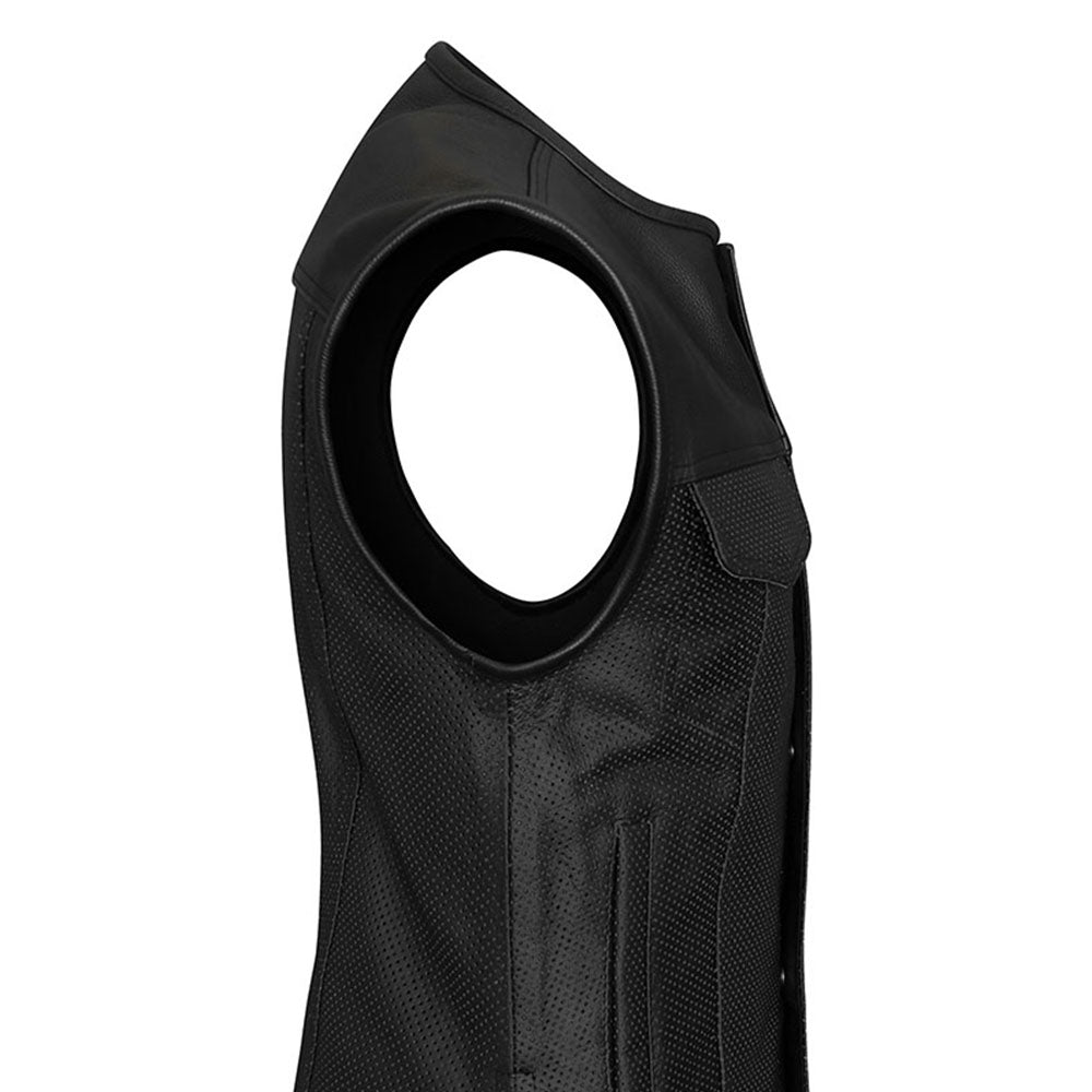 Vortex - Perforated Leather Club Vest