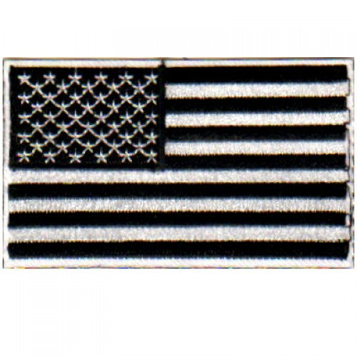 PATCH - USA Flag - Black and White 3 X 2