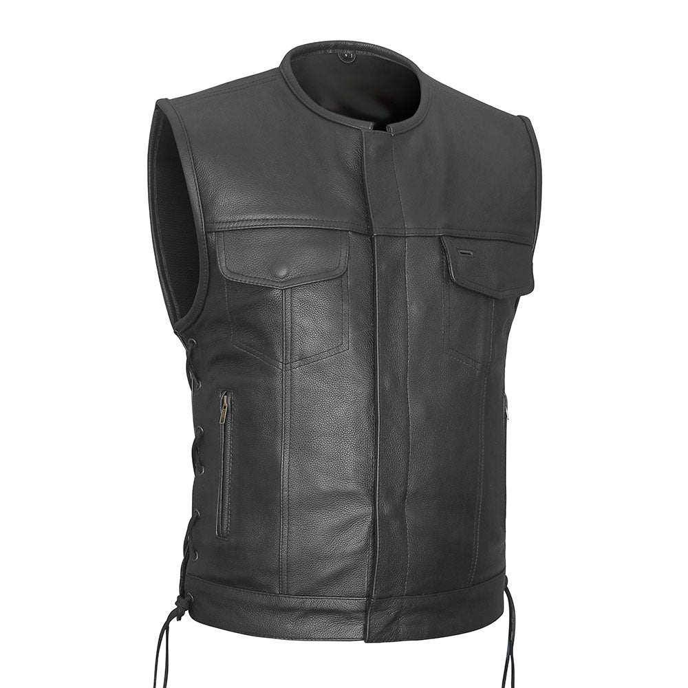Leather Universe 527 Club Vest with Side Laces