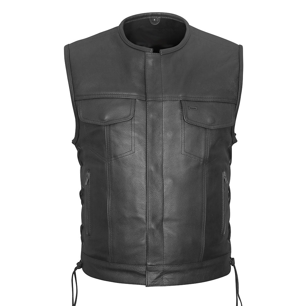 Leather Universe 527 Club Vest with Side Laces