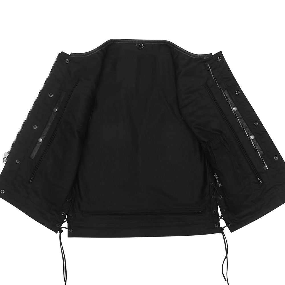 Leather Universe 527 Club Vest with Side Laces