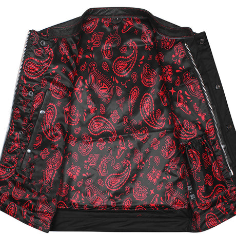 Leather Universe 522 Vest with Colored Stitch and Matching Bandana Liner