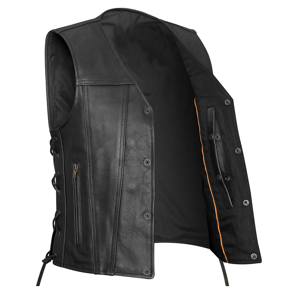 Straight Bottom V Neck Vest