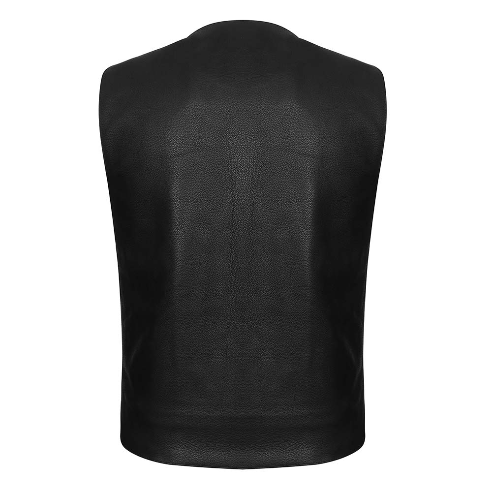 Traditional V Neck Vest with Deep Gun Pockets and Single Back Panel