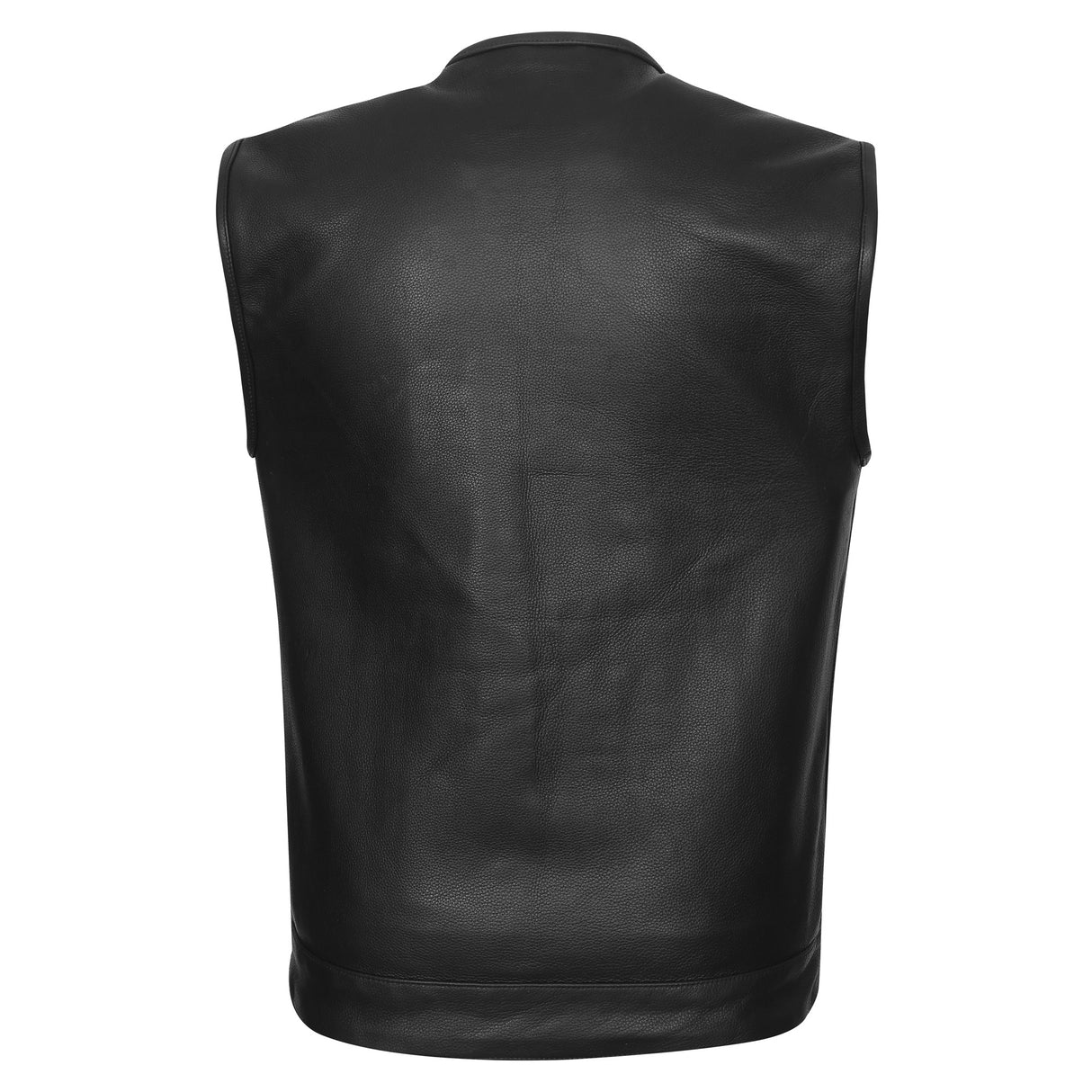 Leather Universe 501 Premium Naked Cowhide Leather Motorcycle Club Vest