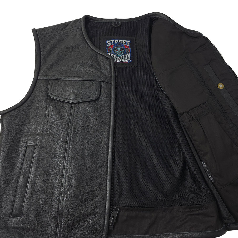 Rogue - Low Cut Vest with Full Side Zippers