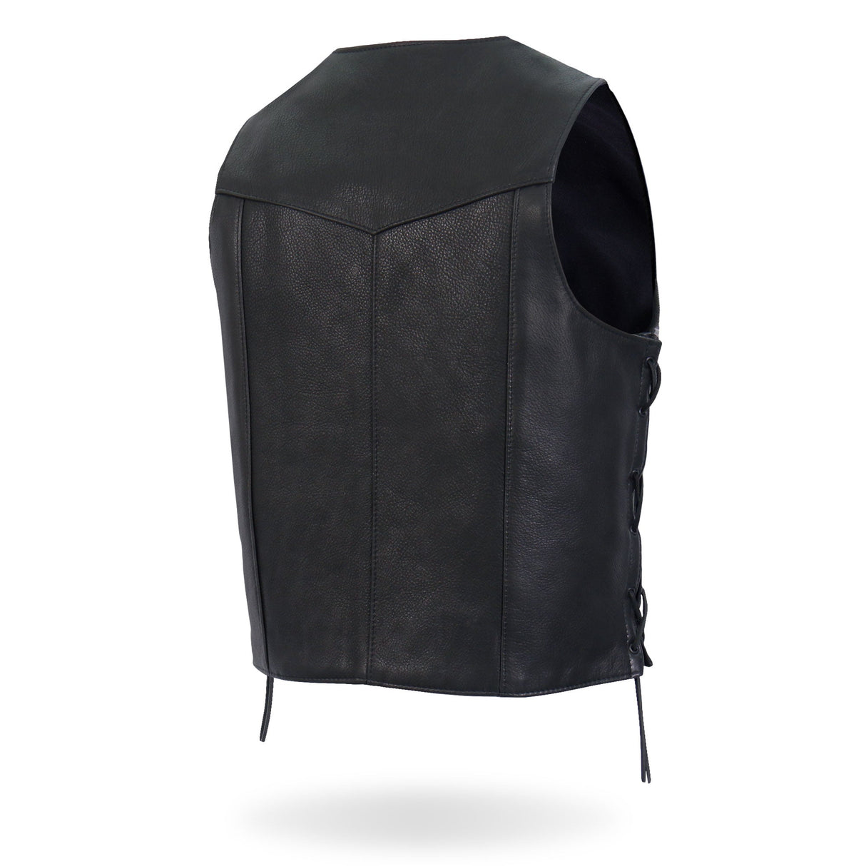 Made in USA - Hot Leathers VSM5008 Men's Side Lace Premium Leather Motorcycle Biker Vest