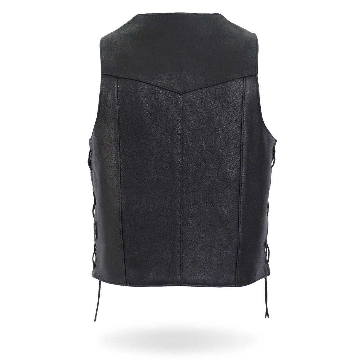 Made in USA - Hot Leathers VSM5008 Men's Side Lace Premium Leather Motorcycle Biker Vest