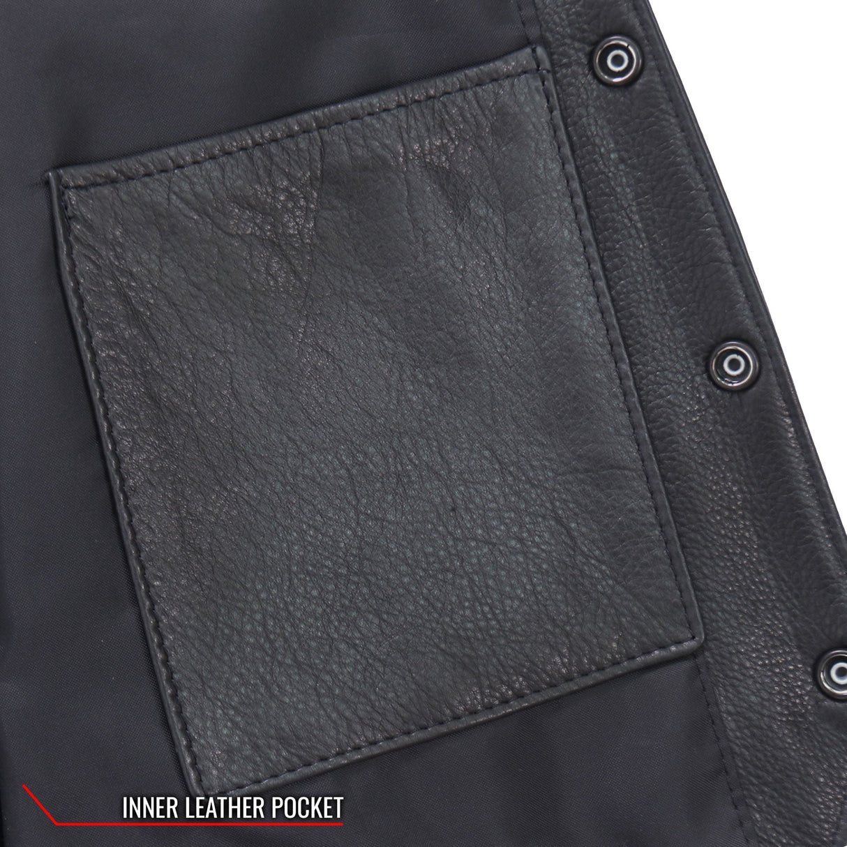 Made in USA - Hot Leathers VSM5008 Men's Side Lace Premium Leather Motorcycle Biker Vest