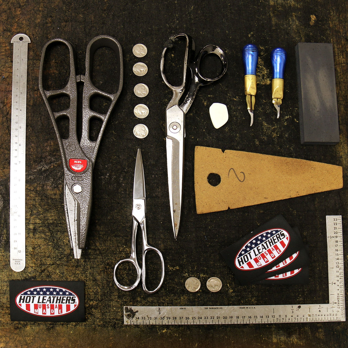 Made in USA - Hot Leathers VSM5008 Men's Side Lace Premium Leather Motorcycle Biker Vest