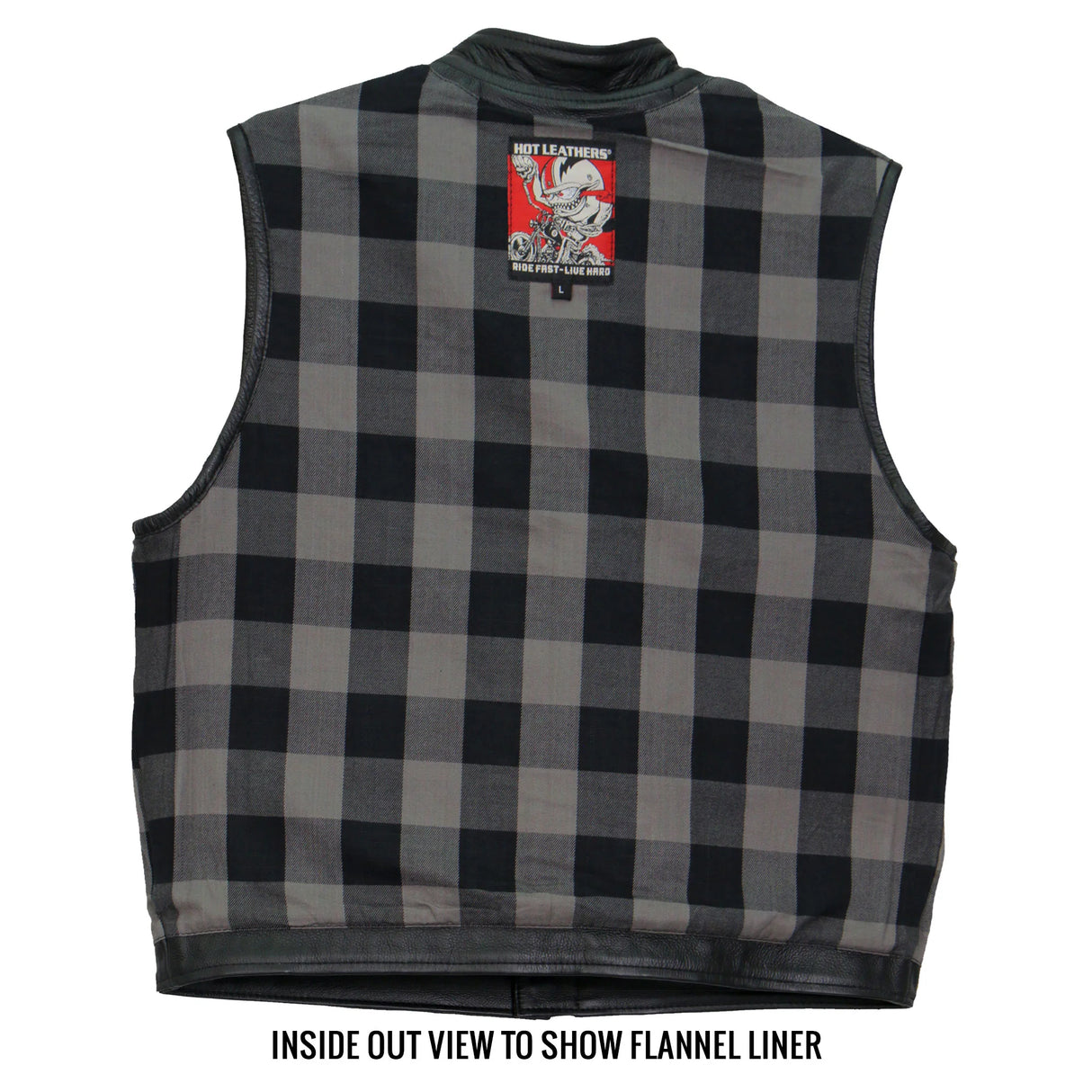 Club Style Vest with Gray Flannel Liner - VSM1059