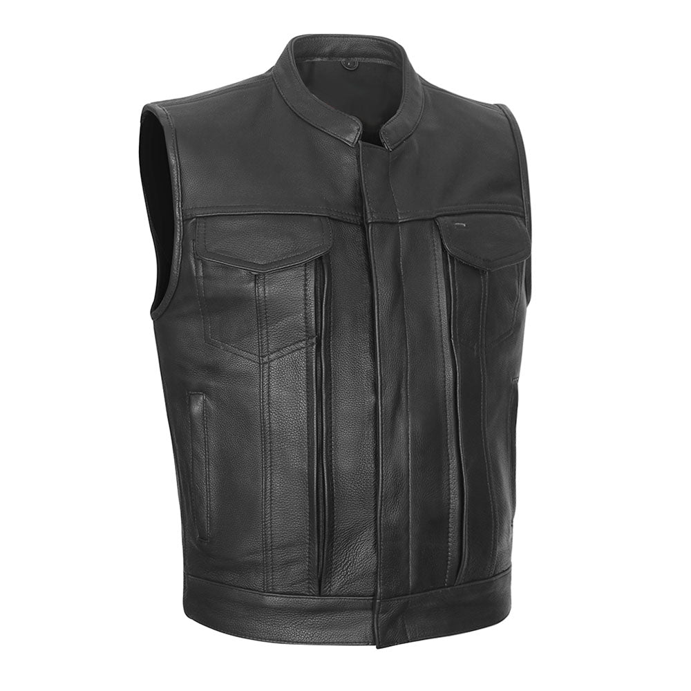 Leather Universe 700 Utility Pocket Vest with Large Concealed Pockets
