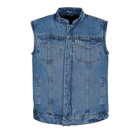 Leather Universe 310 Light Blue Denim Biker Cut