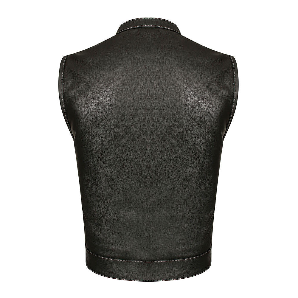 Leather Universe 522 Vest with Colored Stitch and Matching Bandana Liner