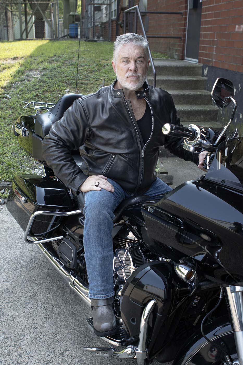 Made in the USA - Hot Leathers JKM5006 Men's Black Leather Motorcycle Biker Jacket