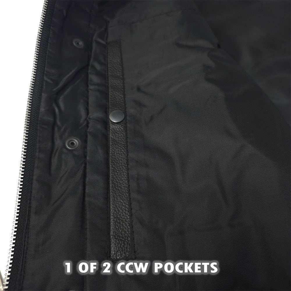 Most Affordable Club Vest with Gun Pockets and Single Back Panel