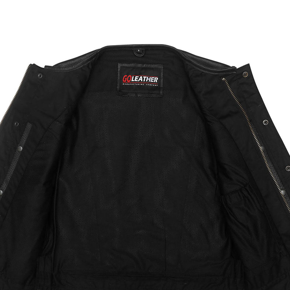 Vortex - Perforated Leather Club Vest