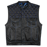 Blue Diamond Club Vest with Bandana Liner