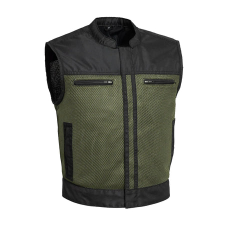 Lowrider Moto Mesh Vest (White Gray or Green)