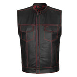 Red Diamond Club Vest with Bandana Liner