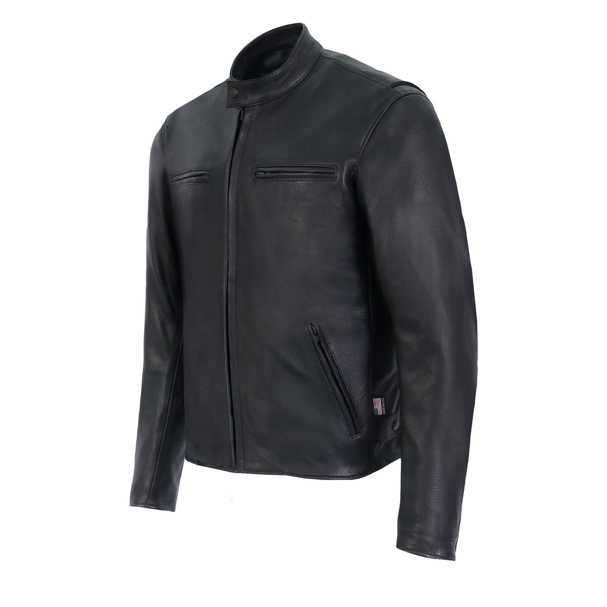 Made in the USA - Hot Leathers JKM5001 Men's Premium Leather Motorcycle Racer Jacket
