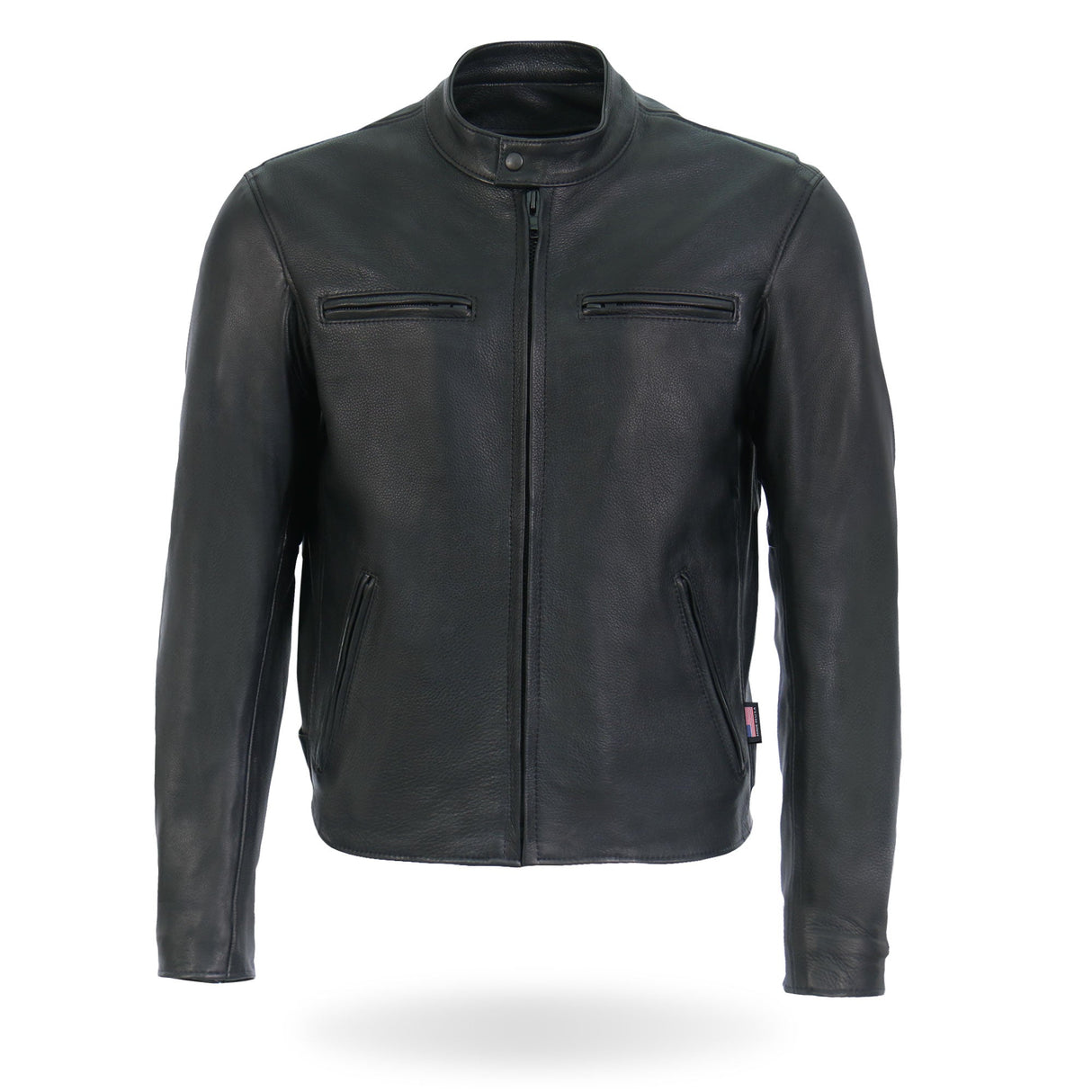 Made in the USA - Hot Leathers JKM5001 Men's Premium Leather Motorcycle Racer Jacket