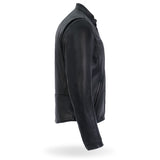 Made in the USA - Hot Leathers JKM5001 Men's Premium Leather Motorcycle Racer Jacket