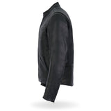 Made in the USA - Hot Leathers JKM5001 Men's Premium Leather Motorcycle Racer Jacket