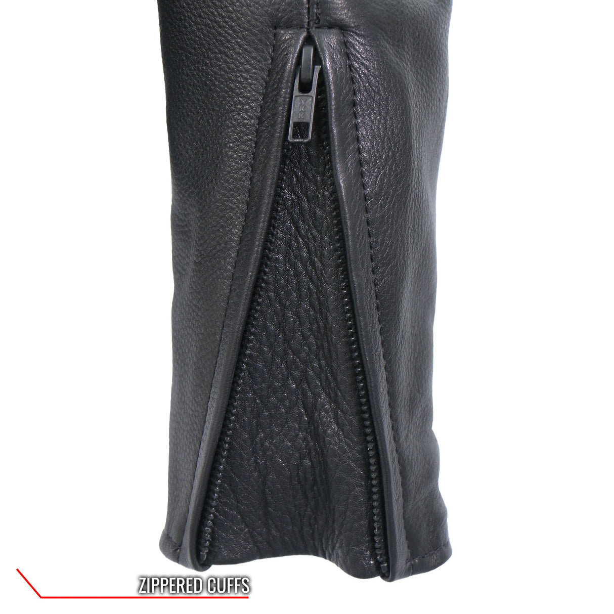 Made in the USA - Hot Leathers JKM5001 Men's Premium Leather Motorcycle Racer Jacket
