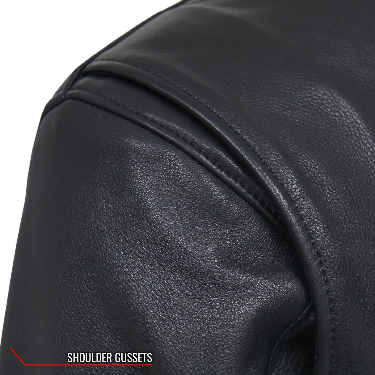 Made in the USA - Hot Leathers JKM5002 Men's Vented Premium Leather Biker Jacket with Side Lace