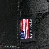 Made in the USA - Hot Leathers JKM5003 Men’s Premium Black Leather Motorcycle Jacket with Reflective Piping