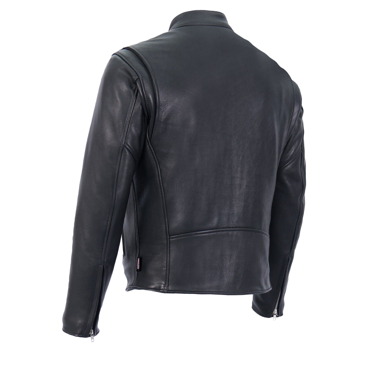 Made in the USA - Hot Leathers JKM5006 Men's Black Leather Motorcycle Biker Jacket