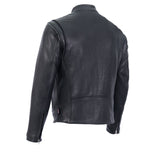 Made in the USA - Hot Leathers JKM5006 Men's Black Leather Motorcycle Biker Jacket