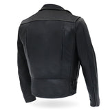 Made in the USA - Hot Leathers JKM5008 Men's Black Premium Leather Vented Biker Jacket