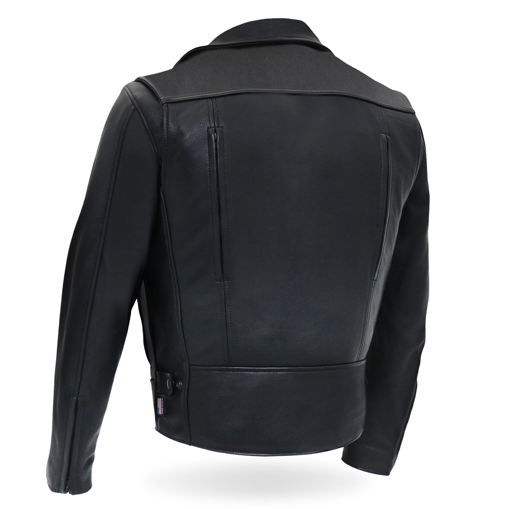 Made in the USA - Hot Leathers JKM5008 Men's Black Premium Leather