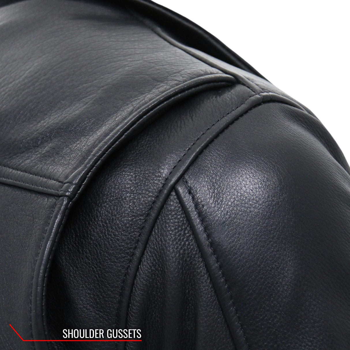 Made in the USA - Hot Leathers JKM5008 Men's Black Premium Leather Vented Biker Jacket