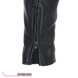 Made in the USA - Hot Leathers JKM5008 Men's Black Premium Leather Vented Biker Jacket