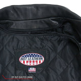 Made in the USA - Hot Leathers JKM5008 Men's Black Premium Leather Vented Biker Jacket