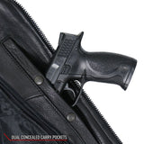 Made in the USA - Hot Leathers JKM5008 Men's Black Premium Leather Vented Biker Jacket