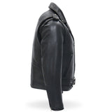 Made in the USA - Hot Leathers JKM5009 Men's Black Premium Leather Classic Motorcycle Biker Jacket