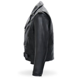 Made in the USA - Hot Leathers JKM5009 Men's Black Premium Leather Classic Motorcycle Biker Jacket
