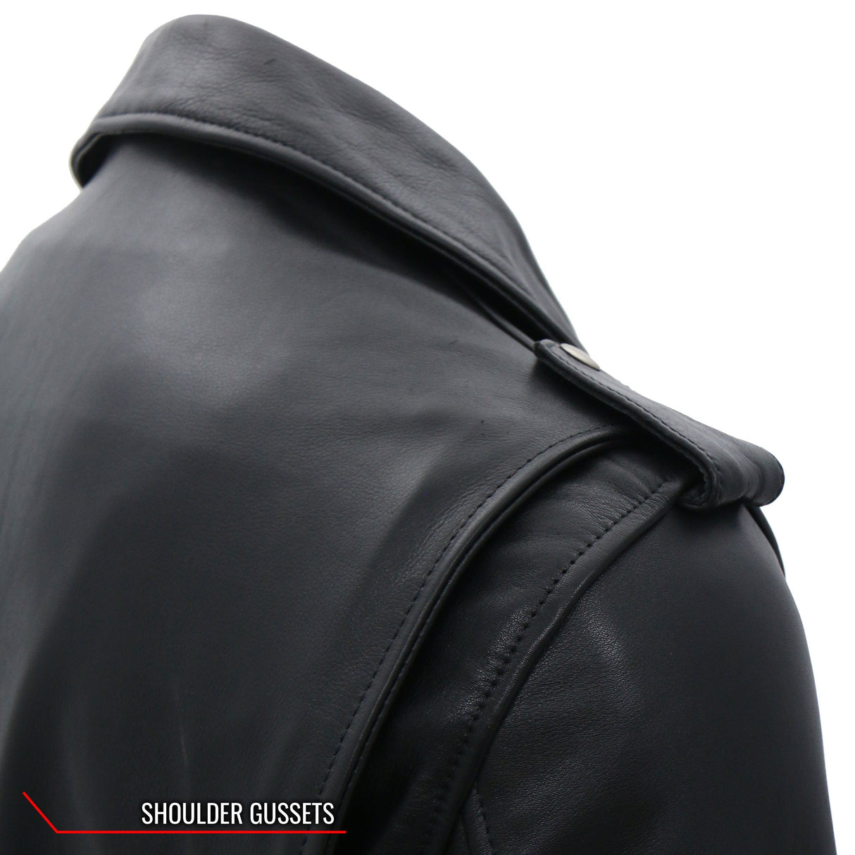 Made in the USA - Hot Leathers JKM5009 Men's Black Premium Leather Classic Motorcycle Biker Jacket