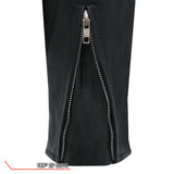Made in the USA - Hot Leathers JKM5009 Men's Black Premium Leather Classic Motorcycle Biker Jacket