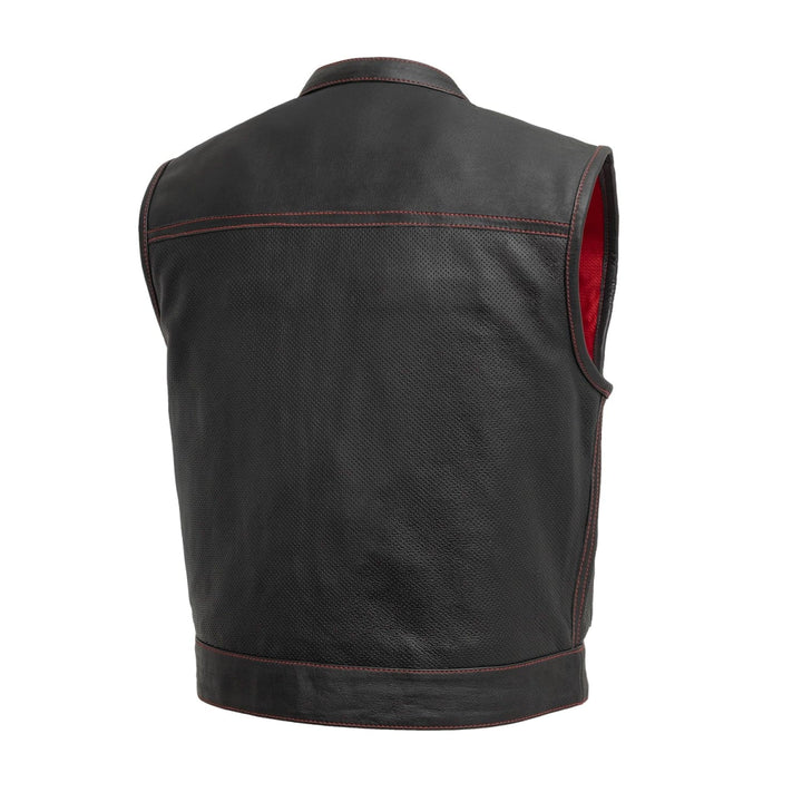 Lowrider Perforated Leather Motorcycle Vest