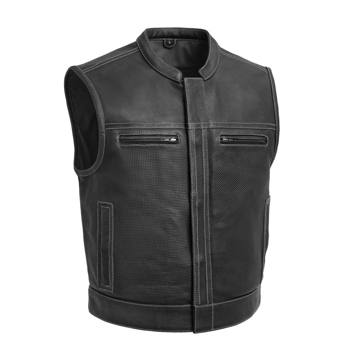 Lowrider Perforated Leather Motorcycle Vest