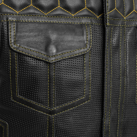 Lowside Hornet Perforated Leather Vest